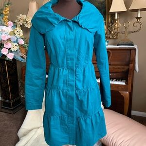 Xhilaration Turquoise Trench Coat!